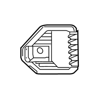 GM1039258 Front Bumper Insert Fog Light Bezel Passenger Side