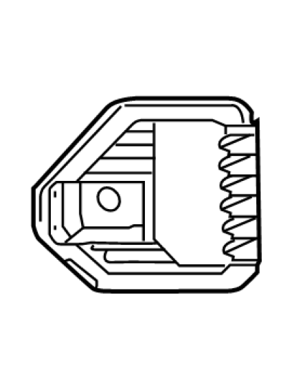 GM1039258 Front Bumper Insert Fog Light Bezel Passenger Side