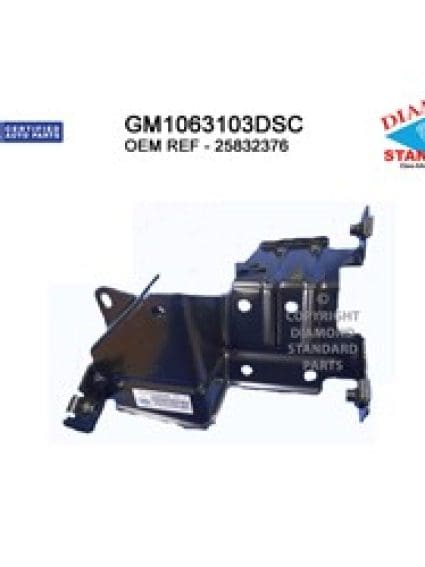 GM1063103DSC Front Bumper Bracket Mounting Passenger Side