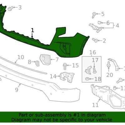 gm1014140c Front Upper Bumper Cover