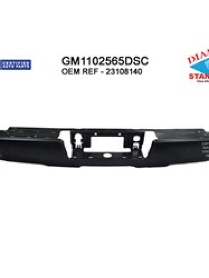 GM1102565DSC Rear Bumper Face Bar