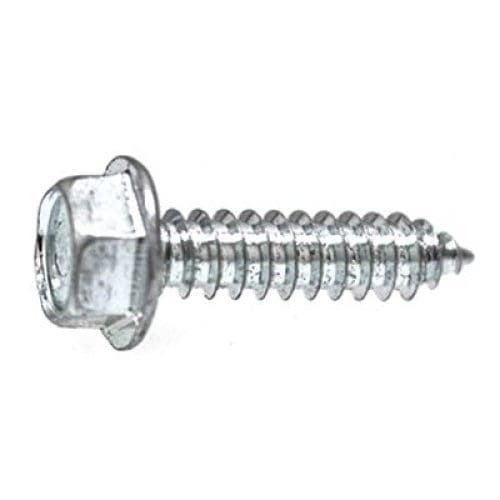 Auveco Metal Screw Standard #14 CAPS2974 Hex Head Tap X 1 Zinc PK 100