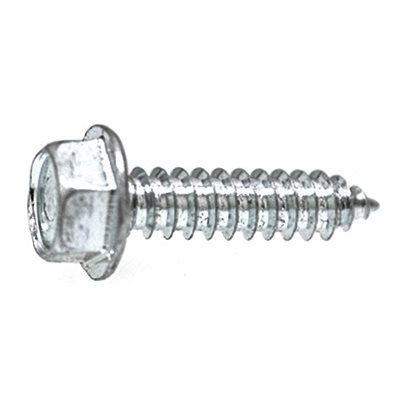 Auveco Metal Screw Standard #14 CAPS2974 Hex Head Tap X 1 Zinc PK 100
