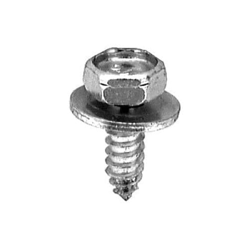 Auveco Metal Screw Standard #14 CAPS2989 Hex Head Tap X 1 Zinc PK 100