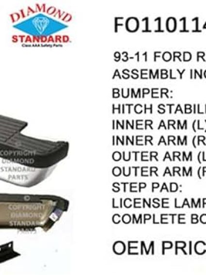 FO1101143DSC Rear Bumper Step Assembly