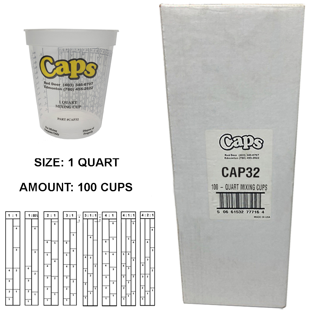 100 Paint Mixing Cups - USA Auto Supply