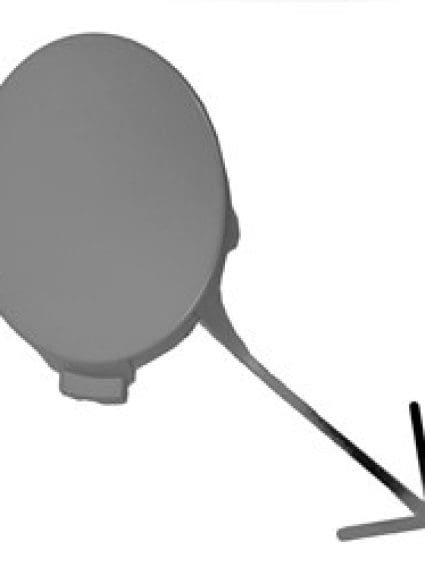 VW1029115 Front Bumper Tow Hook Cover