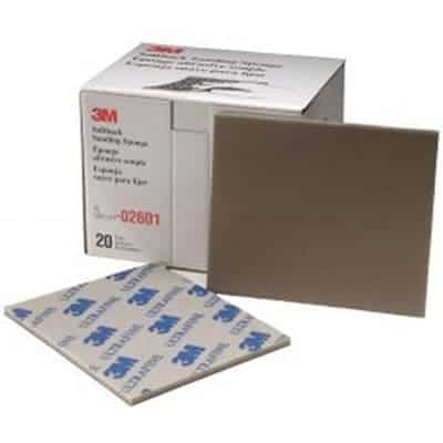 3M Softback Sanding Sponge 02601, 4-1/2 in x 5-1/2 in, (115mm x 140mm), Ultrafine, 20 Sponges/Pack