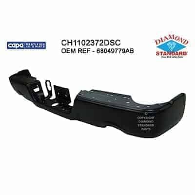 CH1102372DSC Rear Bumper Face Bar