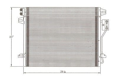 CNDDPI3682 A/C Condenser CNDDPI3682 A/C Condenser