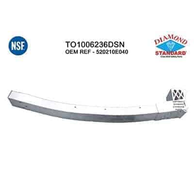 TO1006236C Front Bumper Impact Bar