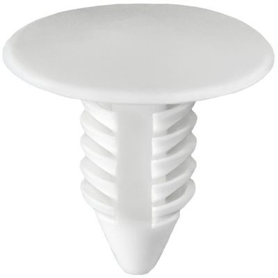 Auveco Push In Retainer 44697 CAPS15664 White Nylon Hole Size PK 100