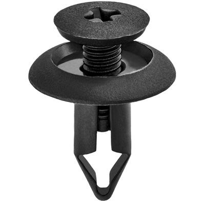 Auveco Push In Retainer 6mm CAPS21112 Black Nylon Hole Size GM PK 25