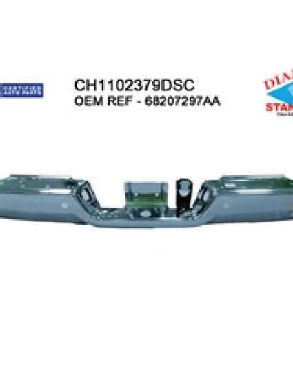 CH1102379DSC Rear Bumper Face Bar