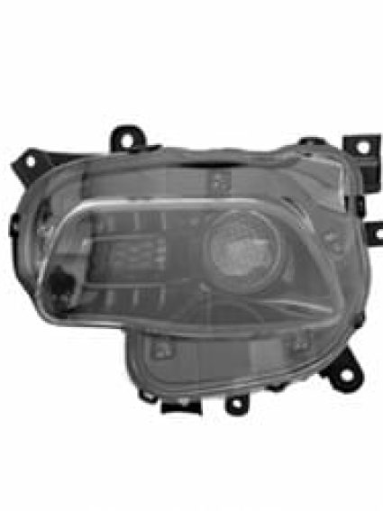 CH2502249C Front Light Headlight Assembly Driver Side