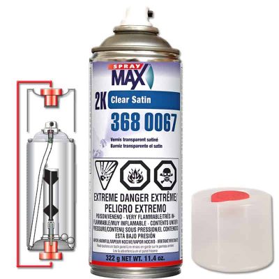 SprayMax Clear Satin 2K Areosol 3680067