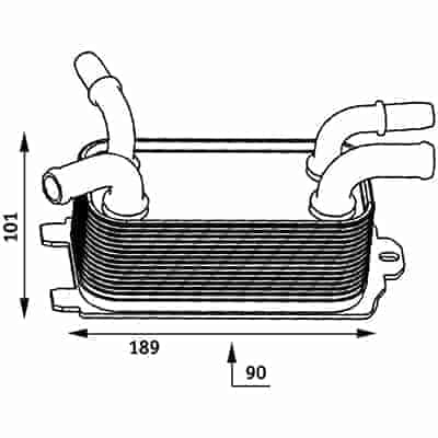 VO4050100 Cooling System Automatic Transmission Cooler Assembly VO4050100 Cooling System Automatic Transmission Cooler Assembly