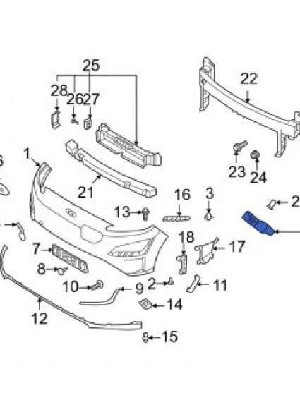 HY1042161 Driver Side Front Bumper Bracket