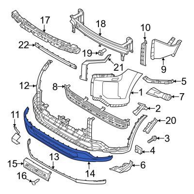 HY1095121C Front Bumper Lower Valance Panel HY1095121C Front Bumper Lower Valance Panel