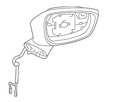 HY1320334 Driver Side Power Mirror