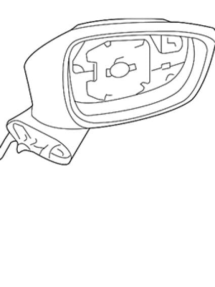 HY1321333 Passenger Side Power Mirror