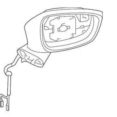 HY1321334 Passenger Side Power Mirror HY1321334 Passenger Side Power Mirror