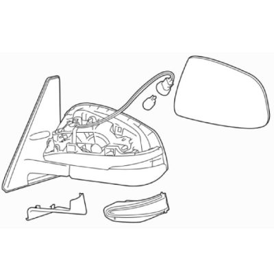 TO1320449 Driver Side Power Mirror