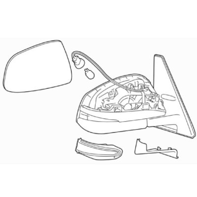 TO1321449 Mirror Power Passenger Side Heated