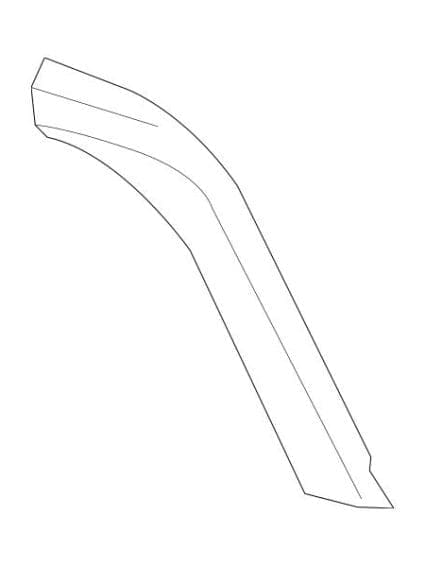 TO1791127 Passenger Side Wheel Opening Flare