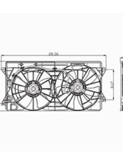 TO3115142 Radiator Fan Assembly