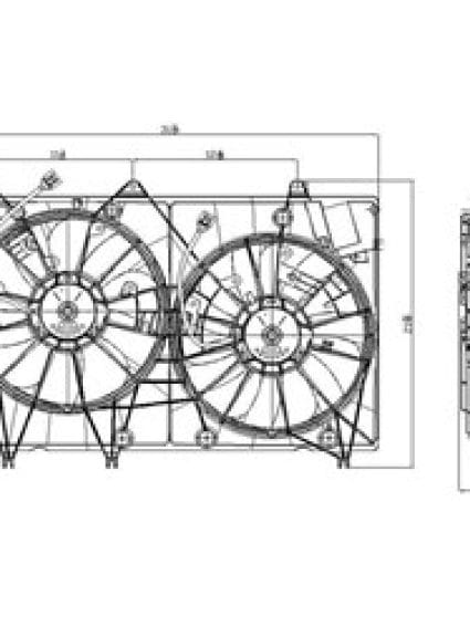 TO3115153 Radiator Fan Assembly