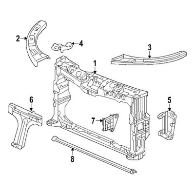 AC1225144C Radiator Support Assembly