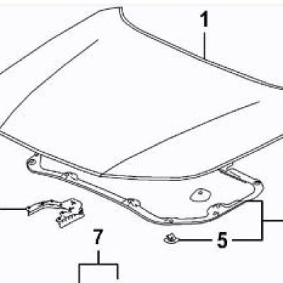HO1236171 Passenger Side Hood Hinge