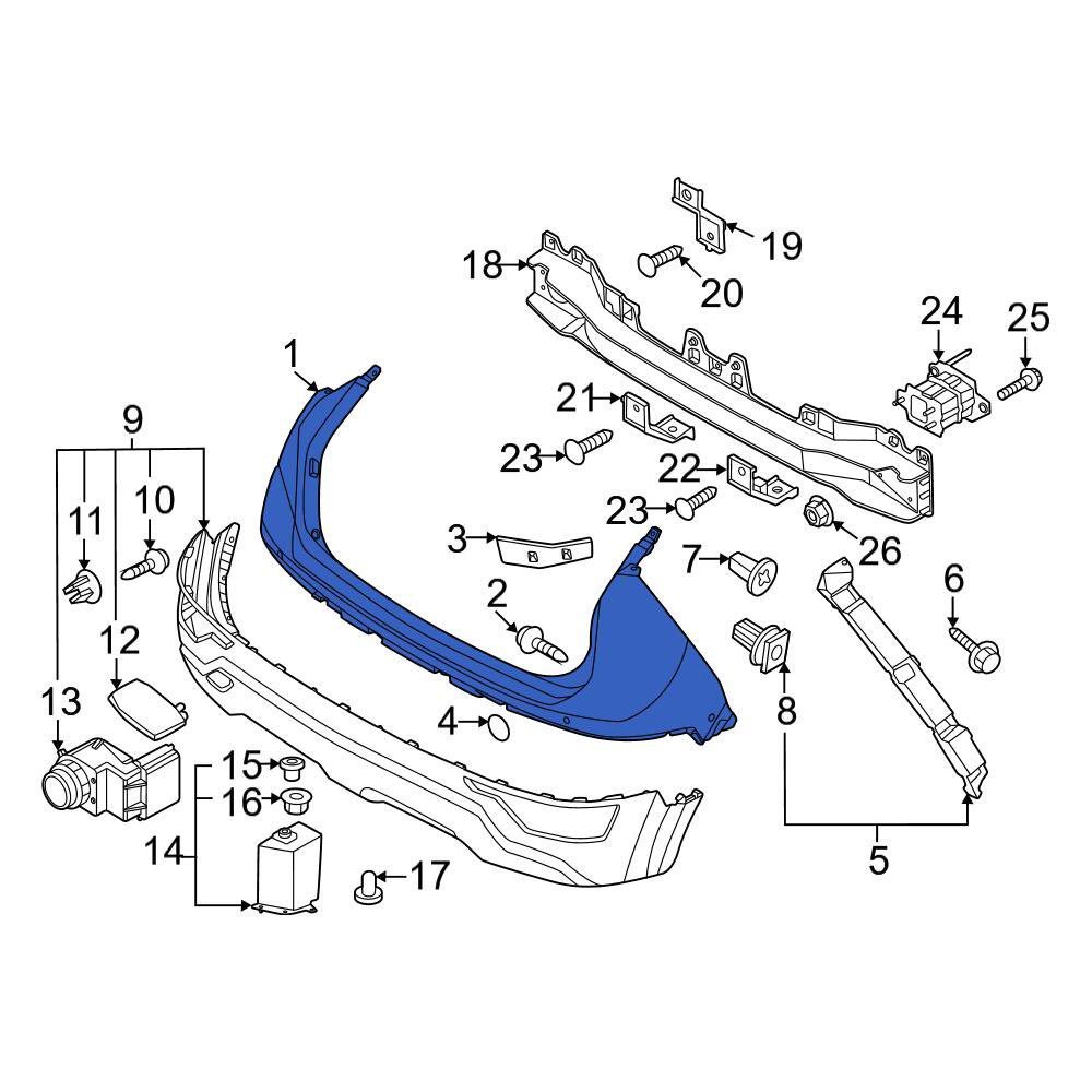 KI1014124 Front Upper Bumper Cover