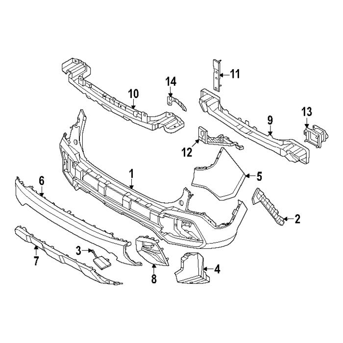 KI1139111 Passenger Side Rear Fog Light Bezel