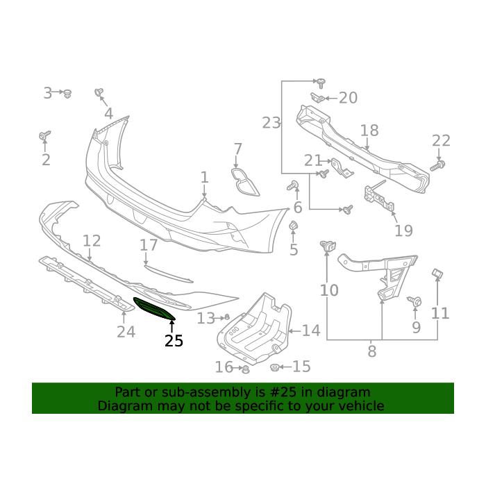 KI1139112 Passenger Side Rear Bumper Cover Bracket