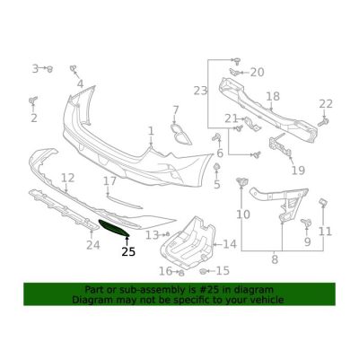 KI1138112 Driver Side Rear Bumper Cover Bracket