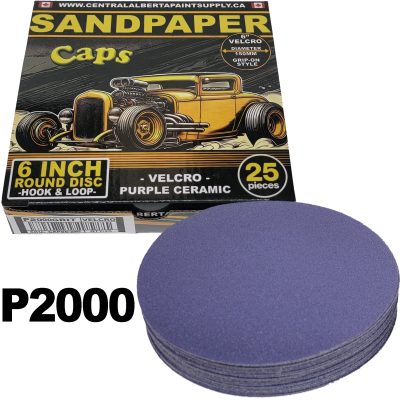 CAPS Sand Paper 6 Inch Velcro CAPS6-2000P