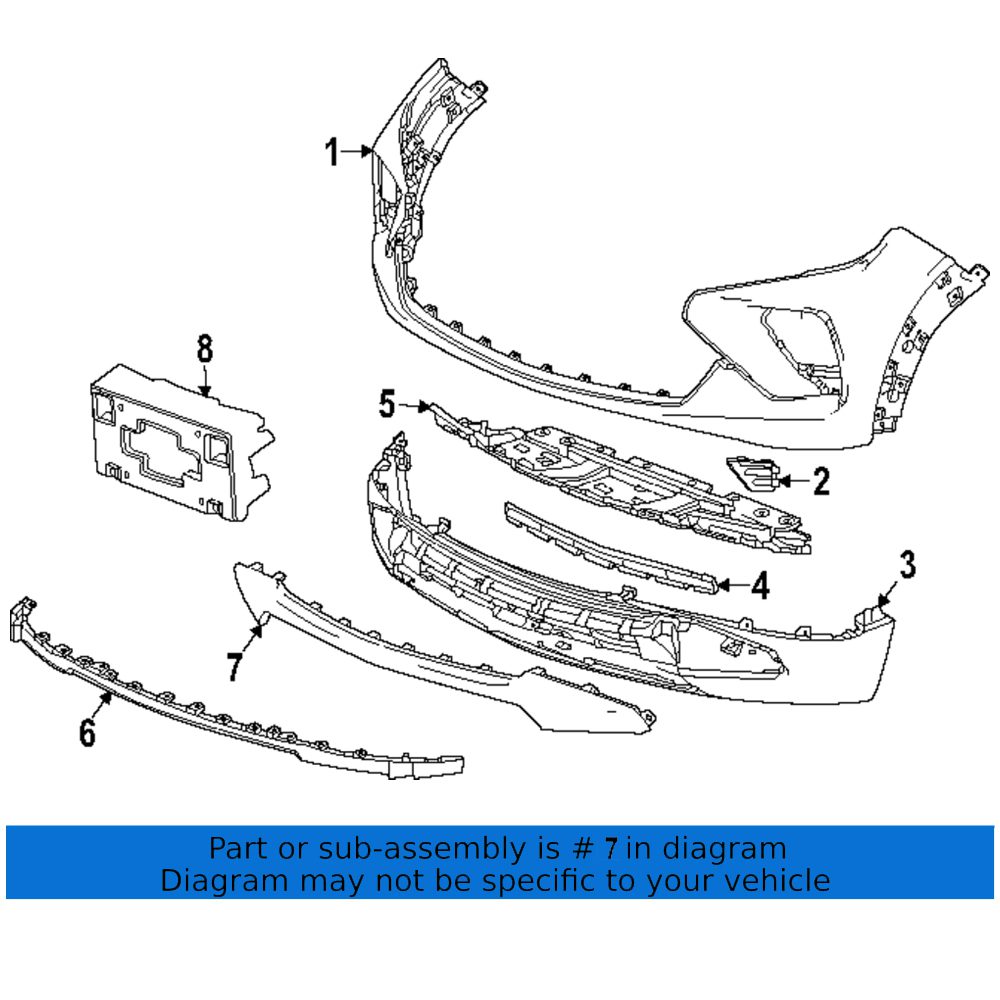 GM1095245 Front Bumper Valance