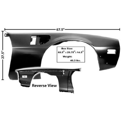 GLA1039E Fender Panel Passenger Side GLA1039E Fender Panel Passenger Side