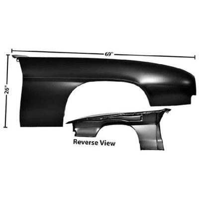 GLA1039S Fender Panel Passenger Side GLA1039S Fender Panel Passenger Side